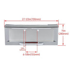 Rear License Plate Trim Cover Frame for 2003 2005 Hummer H2 SUV Chrome With Holes