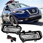 Front Bumper Fog Lights Fog Lamps Left&Right for Nissan Kicks 2017 2018 2019