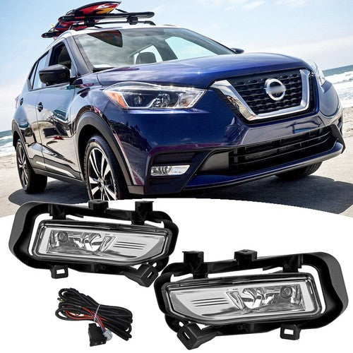 Front Bumper Fog Lights Fog Lamps Left&Right for Nissan Kicks 2017 2018 2019