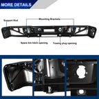 Chrome Rear Bumper For 2007-2013 Chevy Silverado GMC Sierra 1500 Sensor Hole