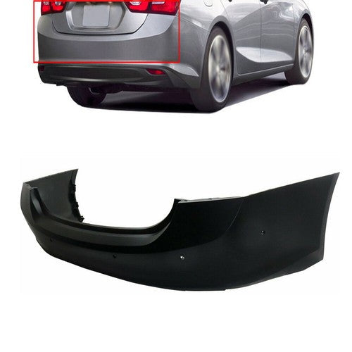 For 16 17-2018 Chevy Malibu Sedan 4DR With Park & Parallel Rear Bumper Cover