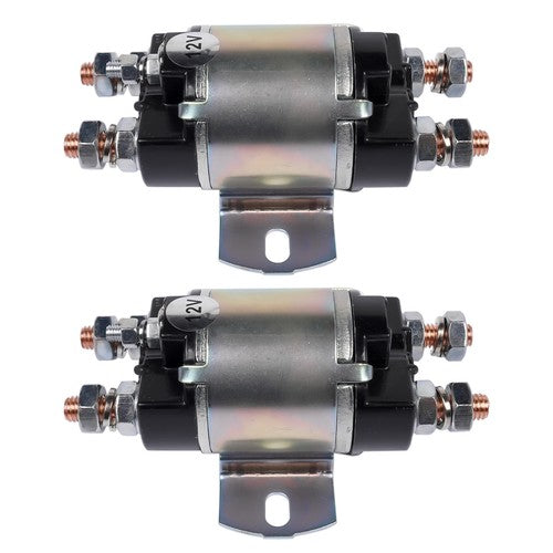 2Pcs Gas Golf Cart Solenoid For Yamaha G1 6 Terminal 12 Volt 100A J17-81950-01