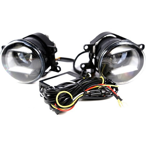 Double Color LED Fog Lights Lamps Fit Toyota Highlander Camry Corolla w/wiring