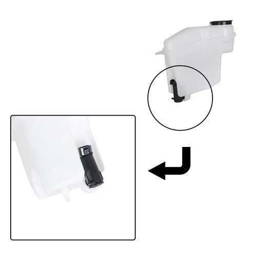 For Prizm Corolla 1998-2002 Plastic Windshield Washer Fluid Reservoir L4 1.8L