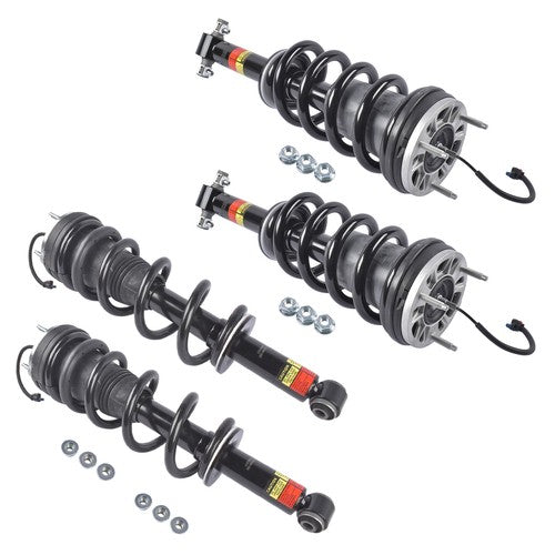 4Pcs Front Rear Shock Assys w/ Magnetic Fits Escalade Tahoe GMC Yukon XL 2021-24