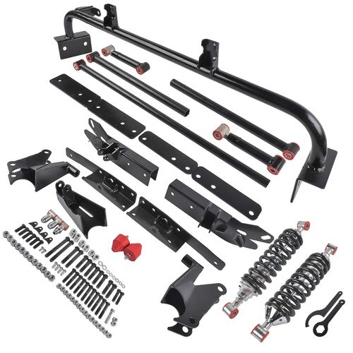 For 1967-69 Chevy Camaro SS Z28 Adjustable Bolt On Rear 4-Link Kit w/ Coilovers