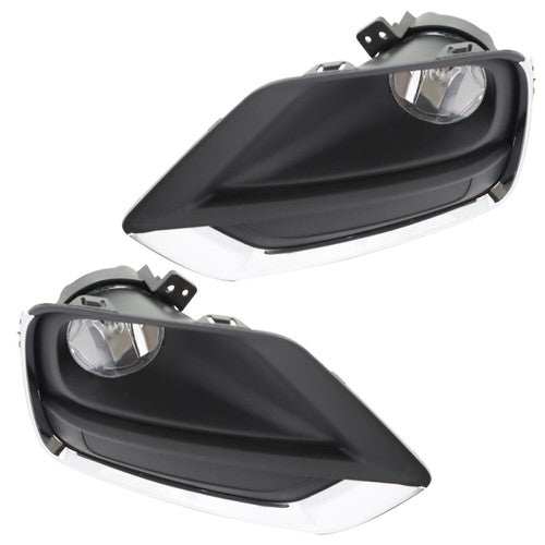 For Chevy Trax 2017-2018 Pair of Front Fog Lights Lamps w/Wiring+Switch Kits