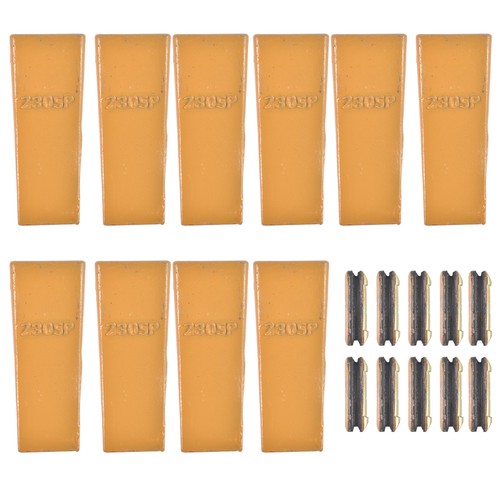 10 Pack Bucket Teeth 230SP with Flex Pins 23FP Metal for 23 & 230 Series Loader