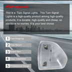 Smoked Amber LED Side Mirror Turn Signal Lights For Ram 1500 2500 right Side