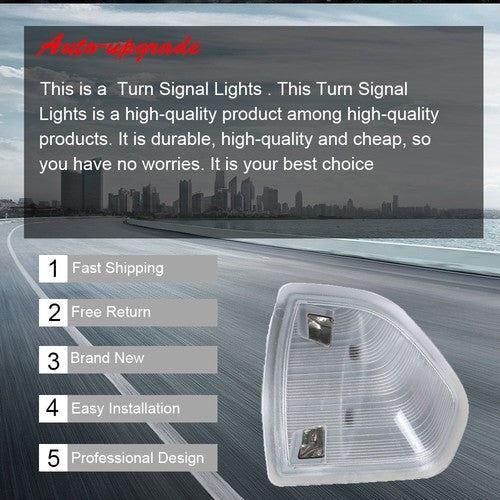Smoked Amber LED Side Mirror Turn Signal Lights For Ram 1500 2500 right Side