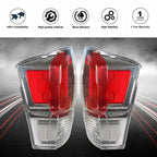 LH & RH Side For Toyota Tacoma Pickup 2016-2020 Tail Lights Smoked Brake Lamp
