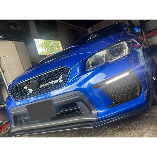 For 2018-up Subaru WRX STI Sequential/Switchback LED DRL Fog Light Bezels LH&RH