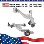 2* Front Lower Control Arms & Ball Joint for 06-10 Infiniti M35 M45 Sedan RWD