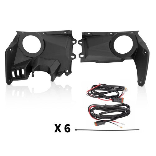 Front Dash Speaker Pods Stereo Panel Mount Kit Fit for Can-Am Maverick X3 17-24