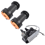 3PCS Rear Air Suspension Air Springs Compressor For 13-19 Cadillac XTS 3.6L V6