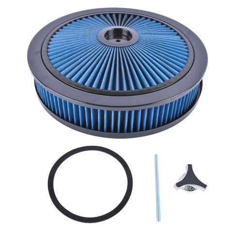 14" x 3" Blue Air Cleaner Set Super Flow Washable Blue Extraflow for Chevy Ford