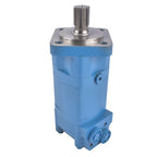 Blue Hydraulic Motor 4 Holes Replacement for Skid Steer Rotary Tiller BM5-400