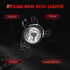 Fog Light Assembly for 2007 2008 2009 for Honda CRV Switch Wiring Kit Clear