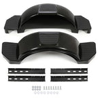 Single Axle Trailer Fenders for 13 inch Wheels Tires Skirt Boat Glossy Black 2
