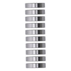 10Pcs R18-2RS 1-1/8" × 2-1/8" ×1/2" Double Rubber Seals Deep Groove Ball Bearing