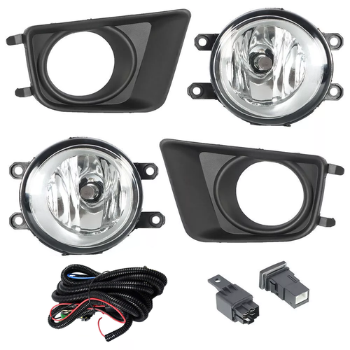 Clear Bumper Driving Fog Lights Switch Bulbs Kit for 2012-2015 for Toyota Tacoma