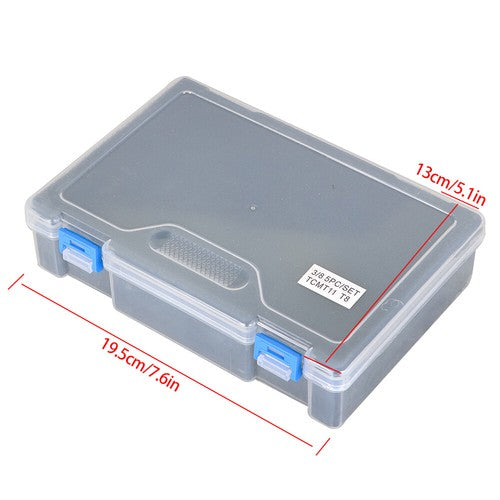 5Pack 3/8" Indexable Carbide Turning Inserts Holder Set for Machining Lathes