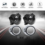 Fit For Ford Focus 2012-2014 Clear Lens Front Bumper Fog Lights Lamps W/ Bulbs