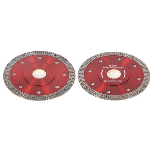 4.5��� Super Thin Diamond Porcelain Saw Blade Ceramic Cutting Disc 2Pcs/Lot