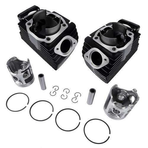 Cylinder Rebuild Kit + Piston Rings Pistons Wrist Pins Circlips for Yamaha RD350