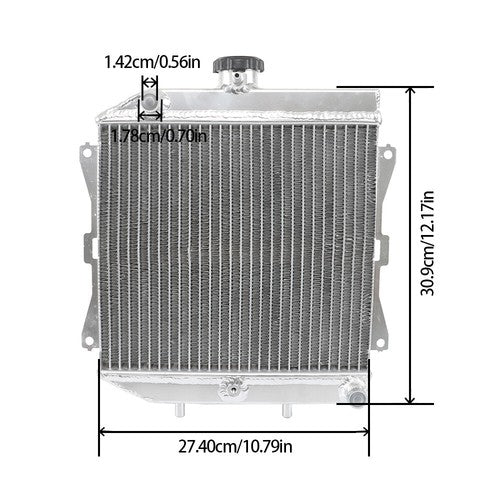 Aluminum Radiator For HONDA Rancher 420 TRX420 TRX500 2007-2014 2008 2010