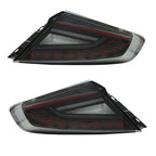Rear LED Dynamic Tail Lights Clear Lens Red Bar for 2022-2025 for Subaru WRX