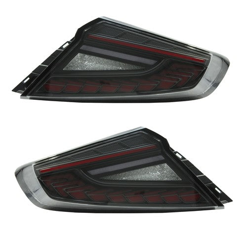 Rear LED Dynamic Tail Lights Clear Lens Red Bar for 2022-2025 for Subaru WRX