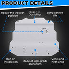 Skid Plate Belly Pan Aluminum for 99-10 VW Volkswagen Golf Jetta MK4 New Beetle