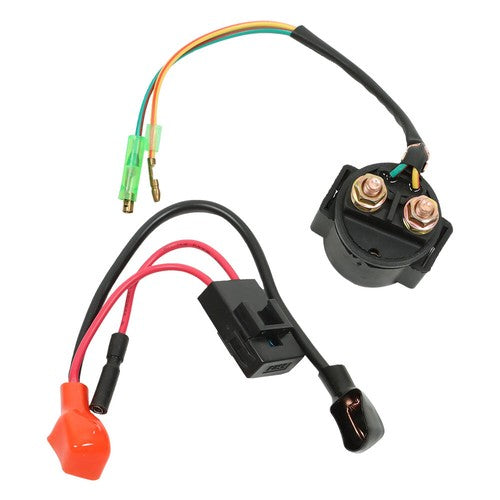 Starter Relay Solenoid& Positive Side Battery Cable For Honda TRX400EX 1999-2007