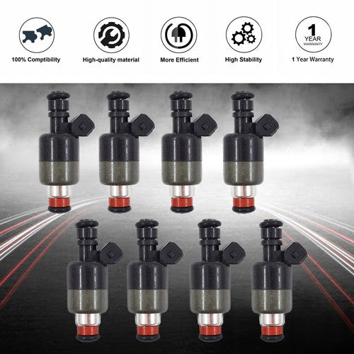 17095004 8x Fuel Injectors For Chevrolet GM 1994-1997 5.7L V8
