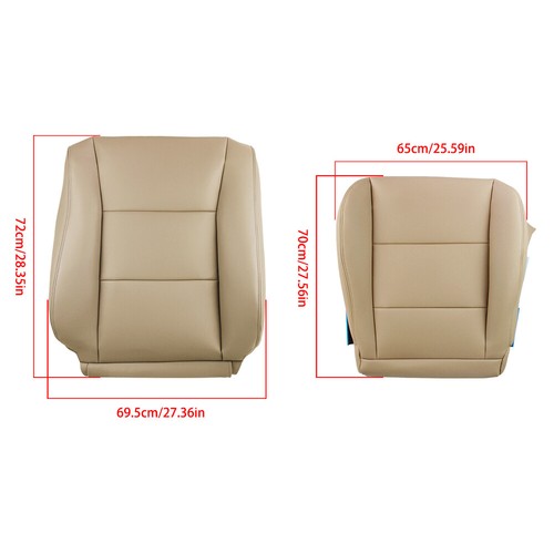 New For Toyota Land Cruiser 1998 1999-2007 Driver Bottom&Top Leather Seat Cover