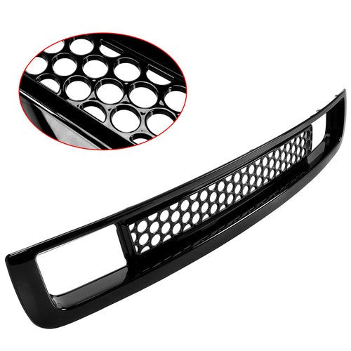 Lower Bumper Mesh Grille Gloss Black for 07-13 Sierra 1500 Denali Pickup