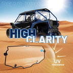 Clear Rear Windshield Back Window for Honda Talon 1000X-4 2020 2021 2022 2023