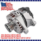 Alternator 150A for 2012-2016 Hyundai Santa Fe Sport / Kia Optima Sorento 2.4L