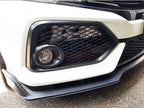Fog Light Lamp Covers Fit 2017-2021 for Honda Civic Type R Black Open Mesh