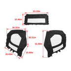 PVC Soft Half Door Enclosure Black Clear for T-Boss 550 750 560 760 UTV
