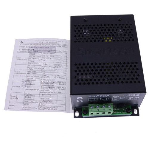 Battery Charger BAC06A 12V for Smartgen Generator BAC06A BAC06