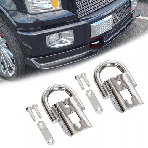 Front Heavy Duty D-Ring Tow Hook for 2004-2024 2009 Ford F-150 F150 FL3Z17A954C