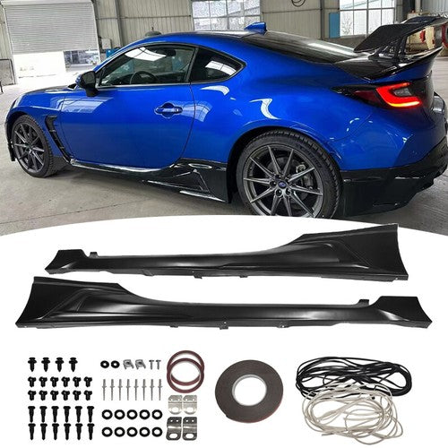 Black Side Skirts for TRD Style ABS for 2022-2024 for Toyota GR86 for Subaru BRZ