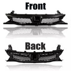 Front Bumper Gloss Black Grille Mesh Grill For 2009 2010 2011 Honda Civic Sedan