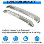 Front Plus Rear Bumper Skid Plate Valance Lower Cover For Toyota RAV4 2019 To 23 Silver