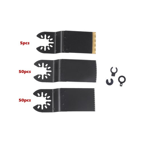 Universal Multi Tool Blades Titanium & HCS Oscillating Saw Blades Set of 105