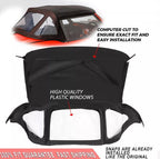 Convertible Soft Top Replacement with Plastic Windows for Triumph Spitfire 1971-1981