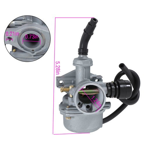 For 50cc 70cc Carburetor Carb Air Filter Throttle Handle Grips Cable PZ19