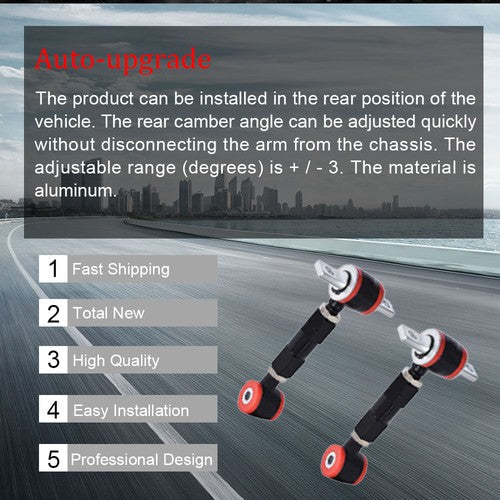 For  Acura Integra Adjustable Racing 1988-2001 Rear Camber Control Arms Kit 2Pcs